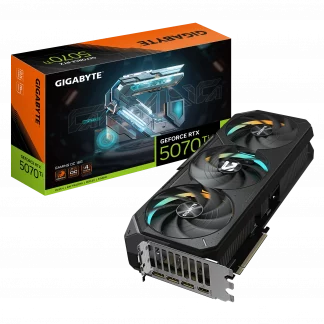 Gigabyte NVIDIA GeForce RTX 5070 Ti GAMING OC 16G Graphics Card, 16GB GDDR7, 8960 CUDA Cores, 2588 MHz Core Clock, Triple Fan, RGB, 3x DisplayPorts / 1x HDMI Port