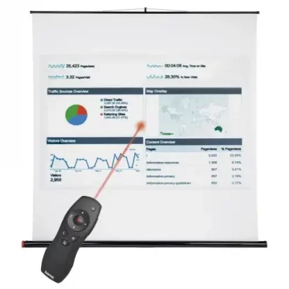 Hama X-Pointer 6-in-1 Wireless Laser Presenter, Laser Pointer, Air Mouse, Full/Black Screen, Volume, PowerPoint, Digital Ink, 15m Range - Image 5