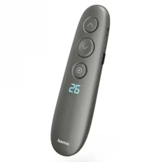 Hama Spot-Pointer Presenter, Digital Laser Pointer, Spot Illumination, Magnifier, Air Mouse, Timer, microSD, 20m Range
