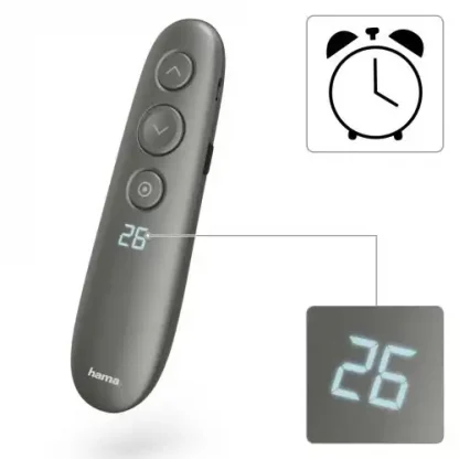Hama Spot-Pointer Presenter, Digital Laser Pointer, Spot Illumination, Magnifier, Air Mouse, Timer, microSD, 20m Range - Image 5
