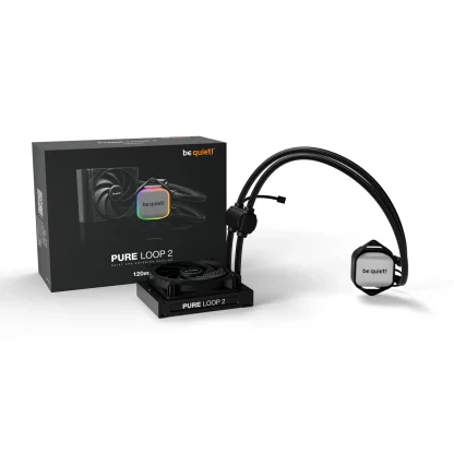 be quiet! Pure Loop 2 120mm AIO CPU Water Cooler, Universal Socket, 120mm Radiator, Pure Wings 3 120mm PWM high-speed fan, 2100RPM, ARGB - Image 2