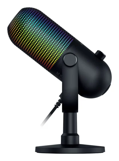 Razer Seiren V3 Chroma Quartz RGB Streaming Microphone - Black - Image 4