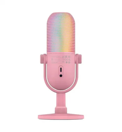 Razer Seiren V3 Chroma Quartz RGB Streaming Microphone - Pink - Image 4