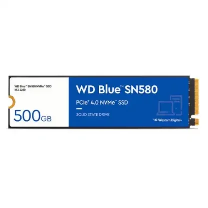WD 500GB Blue SN580 M.2 NVMe Gen4 SSD, M.2 2280, PCIe4, TLC NAND, R/W 4000/3600 MB/s, 450K/750K IOPS - Image 3