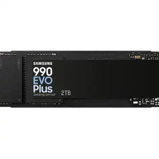 Samsung 2TB 990 EVO PLUS M.2 NVMe Gen4/5 SSD, M.2 2280, PCIe 4.0/5.0 x2, V-NAND, R/W 7250/6300 MB/s, 1000K/1350K IOPS