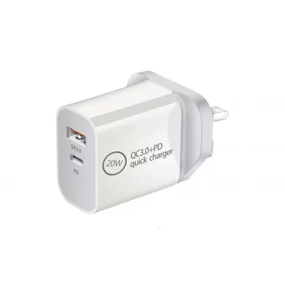 Prevo QC70 20W USB Type-C & USB Type-A Fast Charge Mains Charger with QC 3.0 for Laptops, Ultrabooks, Chromebooks, iPads, MacBooks, Smartphones, Tablets, Mobile Devices, Action Cameras, DSLRs - Image 3