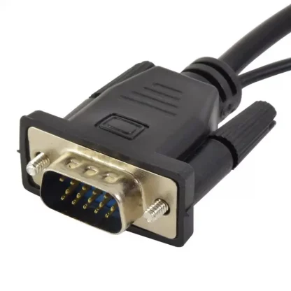 VGA Plug and 3.5mm Audio Jack to HDMI Socket Adapter Kit With USB Power Cable - Image 3