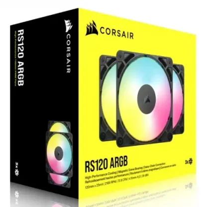 Corsair RS120 ARGB PWM 12cm Case Fans (3 Pack)