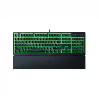 Razer Ornata V3 X - Low Profile Gaming Keyboard (Silent Membrane Switches, UV-Coated Keycaps, Durable, Spill-Resistant Design, Ergonomic Writst Rest) UK Layout | Black