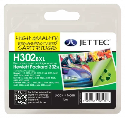 JetTec HP 302XL Black compatible