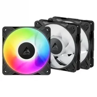 ARCTIC P12 Pro ARGB 12cm PWM Case Fans w/ Cable Splitters (3 Pack)