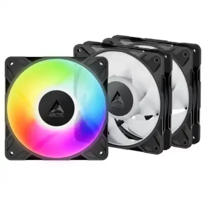 ARCTIC P12 Pro ARGB 12cm PWM Case Fans w/ Cable Splitters (3 Pack)