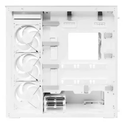 Arctic Xtender (VG White) Case w/ Clear Glass Side and Front, E-ATX, 5x ARGB Fans, ARGB PSU Shroud, Mesh Airflow, GPU Vertical Mount, USB-C 10Gbps - Image 6