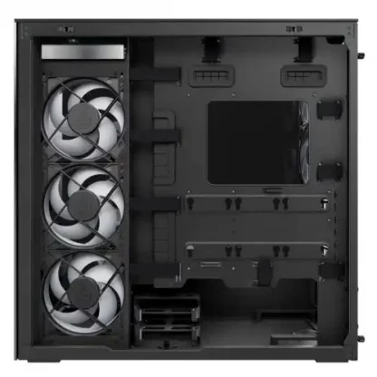 Arctic Xtender (VG Mirror Black) Case w/ Mirror Glass Side and Front, E-ATX, 5x ARGB Fans, ARGB PSU Shroud, Mesh Airflow, GPU Vertical Mount, USB-C 10Gbps - Image 6