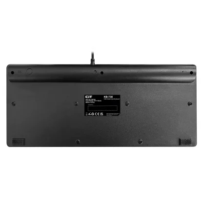WK-738 Premium Mini USB Black Keyboard - Image 4