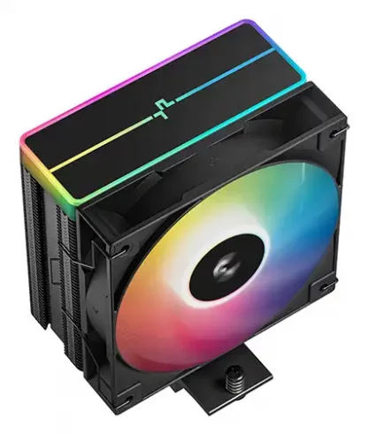 DeepCool AG400 Black ARGB V2 CPU Air Cooler, 120mm PWM Fan, 4 Direct Touch Heat Pipes, Addressable RGB, LGA1851/1700/1200, AM5/AM4 Compatible, High-Performance Single Tower Cooler - Image 2