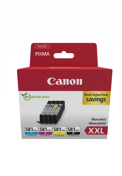 Canon CLI-581XXL Original Inkjet Ink Cartridge - Multi-pack - CMYK Pack