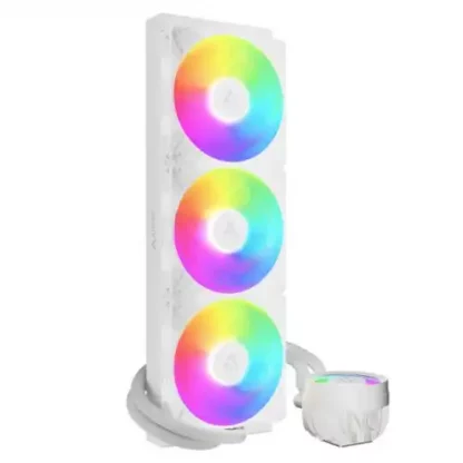 ARCTIC Liquid Freezer III Pro A-RGB 420mm Liquid CPU Cooler, P14 Pro PWM Fans & PWM Controlled Pump, White - Image 2