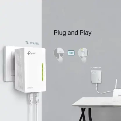 TP-LINK (TL-WPA4220T KIT) 300Mbps AV600 Wireless N Powerline Adapter Triple Kit - Image 4