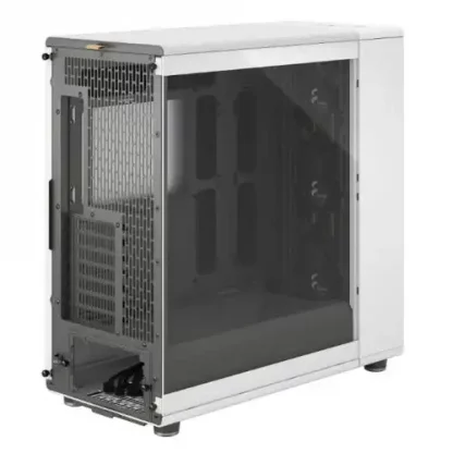 Fractal Design North XL Chalk White (TG Clear) Case w/ Clear Glass Window, E-ATX, 3 PWM Fans, USB-C, Oak Front - Image 2